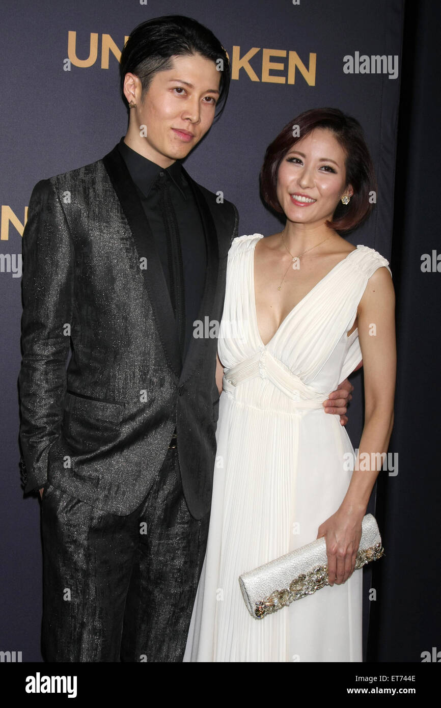 Unbroken Los Angeles Premiere  Featuring: Takamasa Ishihara, Miyavi, Melody Ishihara Where: Los Angeles, California, United States When: 16 Dec 2014 Credit: Nicky Nelson/WENN.com Stock Photo