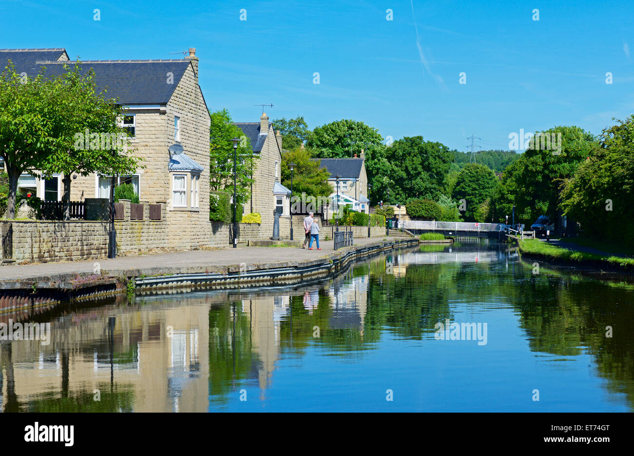 The LeedsLiverpool Canal at Apperley Bridge, near Bradford, West Yorkshire, England UK Stock