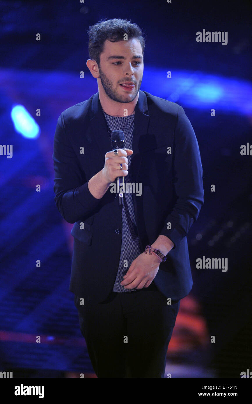 65th Sanremo Music Festival at Teatro Ariston  Featuring: Lorenzo Fragola Where: Sanremo, Italy When: 11 Feb 2015 Credit: IPA/WENN.com  **Only available for publication in UK, USA, Germany, Austria, Switzerland** Stock Photo