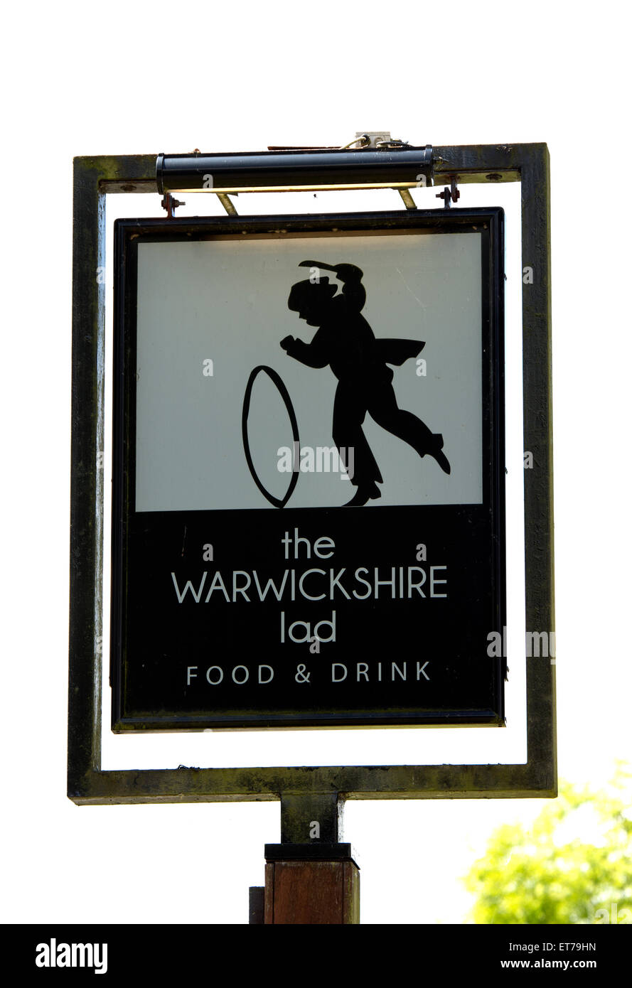 The Warwickshire Lad pub sign, Wood End, Warwickshire, England, UK