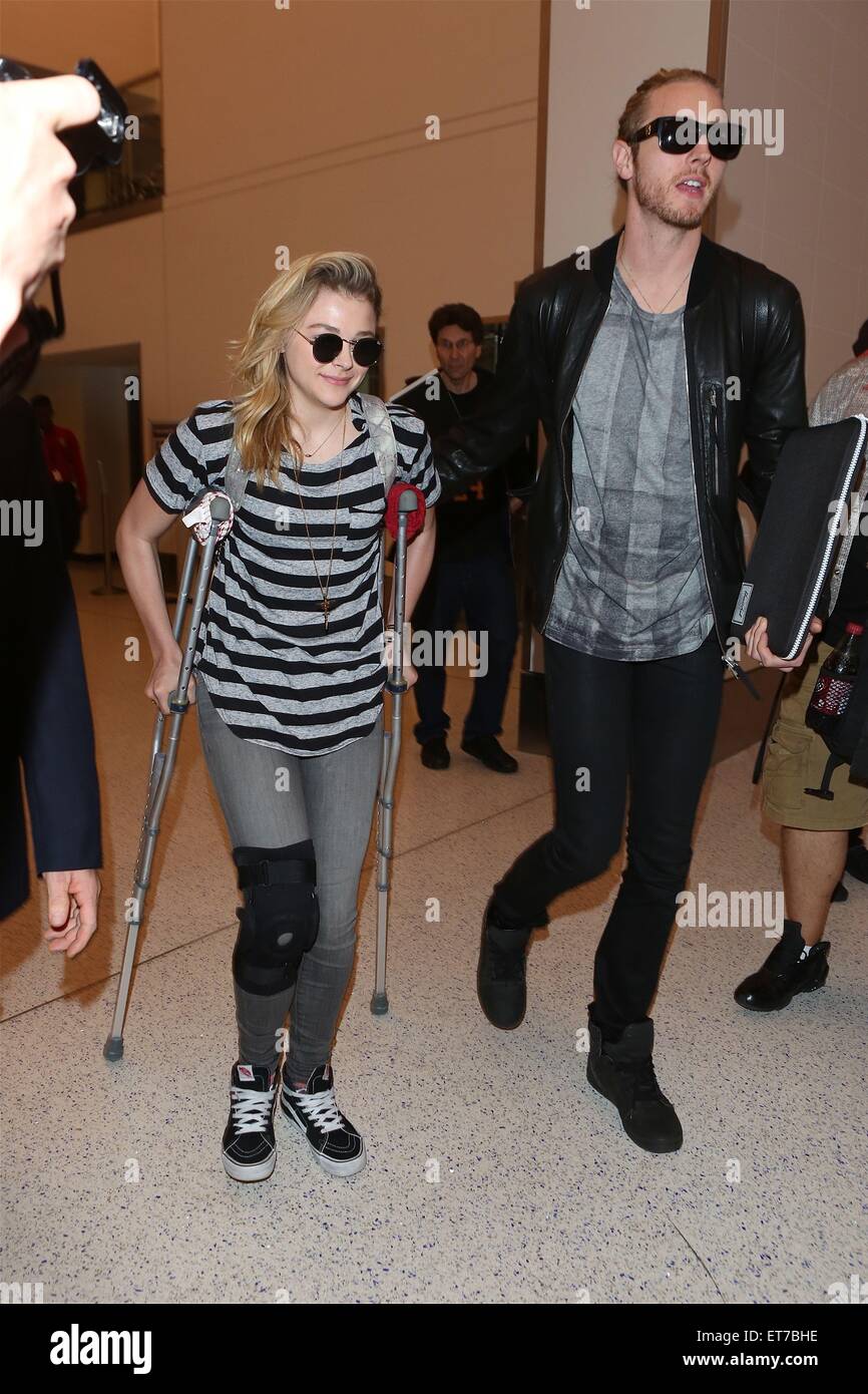 Chloe Grace Moretz arrives at Los Angeles International Airport (LAX