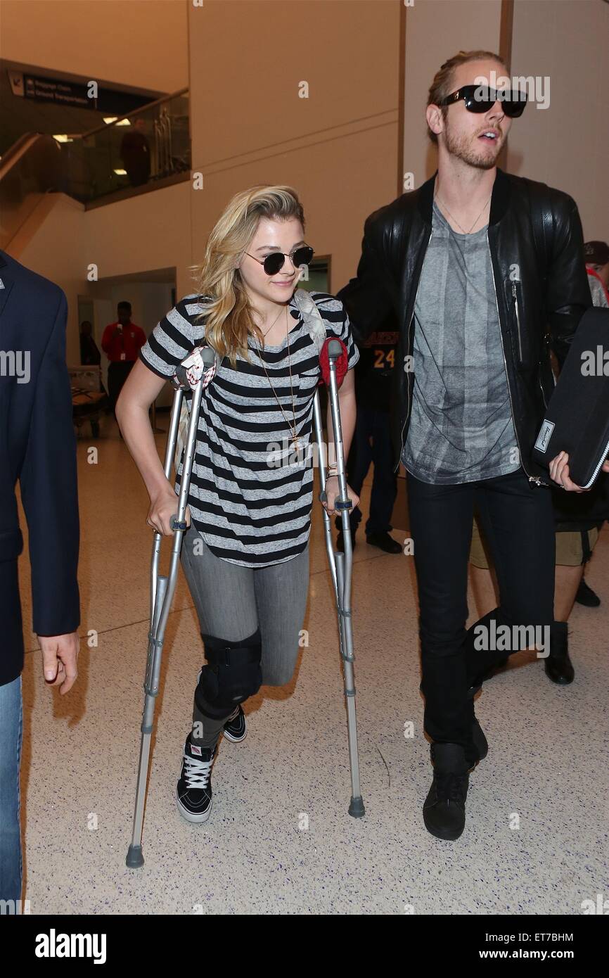 Chloe Grace Moretz arrives at Los Angeles International Airport (LAX