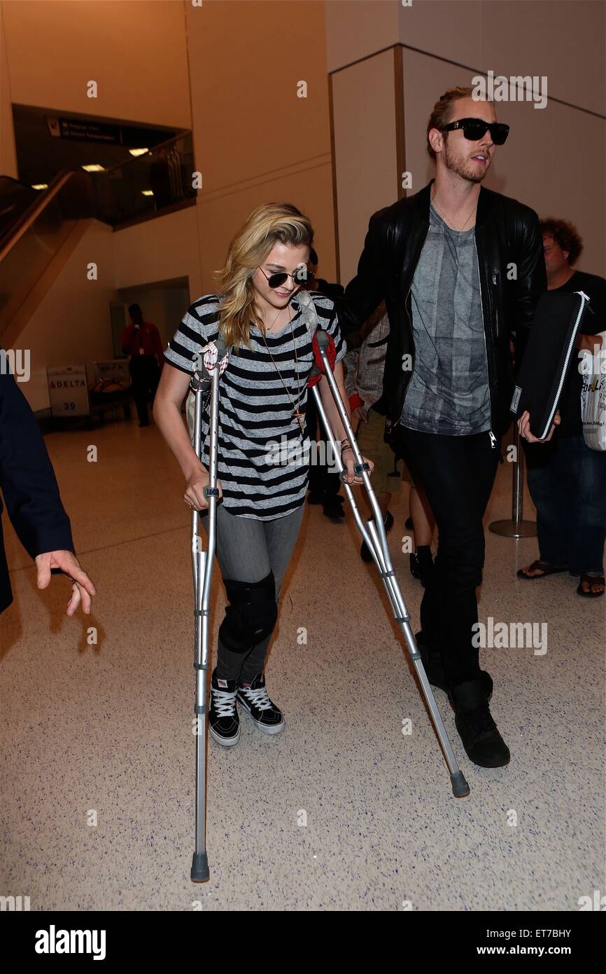 Chloe Grace Moretz arrives at Los Angeles International Airport (LAX