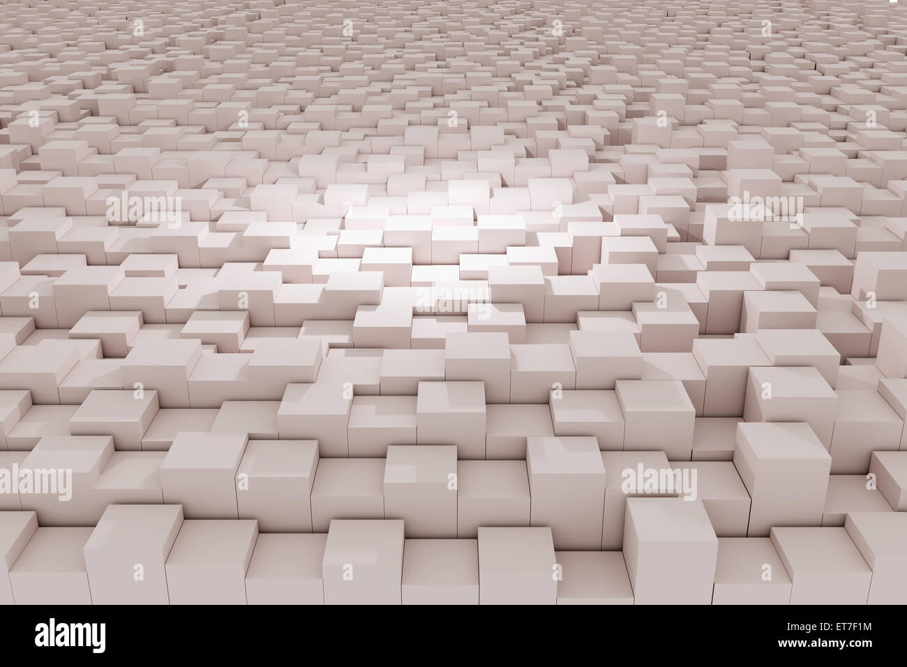 3d rendering of a background with white cubes Stock Photo - Alamy