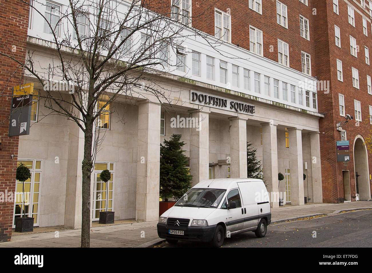 Dolphin Square in Pimlico which is being linked to a Pedophile ring.  Featuring: Atmosphere Where: London, United Kingdom When: 18 Dec 2014  Credit: WENN.com Stock Photo - Alamy