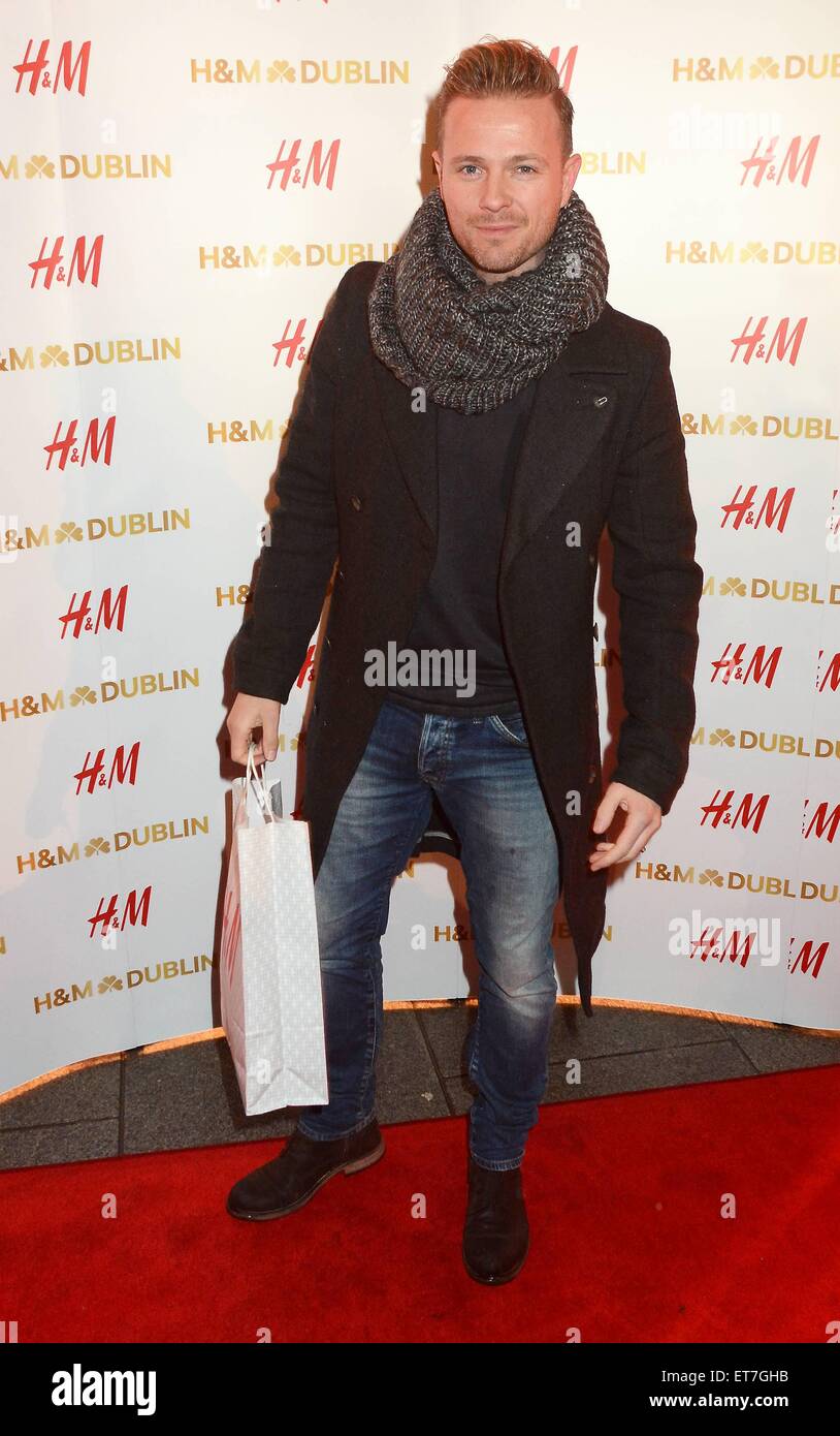 H&M opens up a flagship store on Dublin's College Green - Arrivals  Featuring: Nicky Byrne Where: Dublin, Ireland When: 18 Dec 2014 Credit:  WENN.com Stock Photo - Alamy