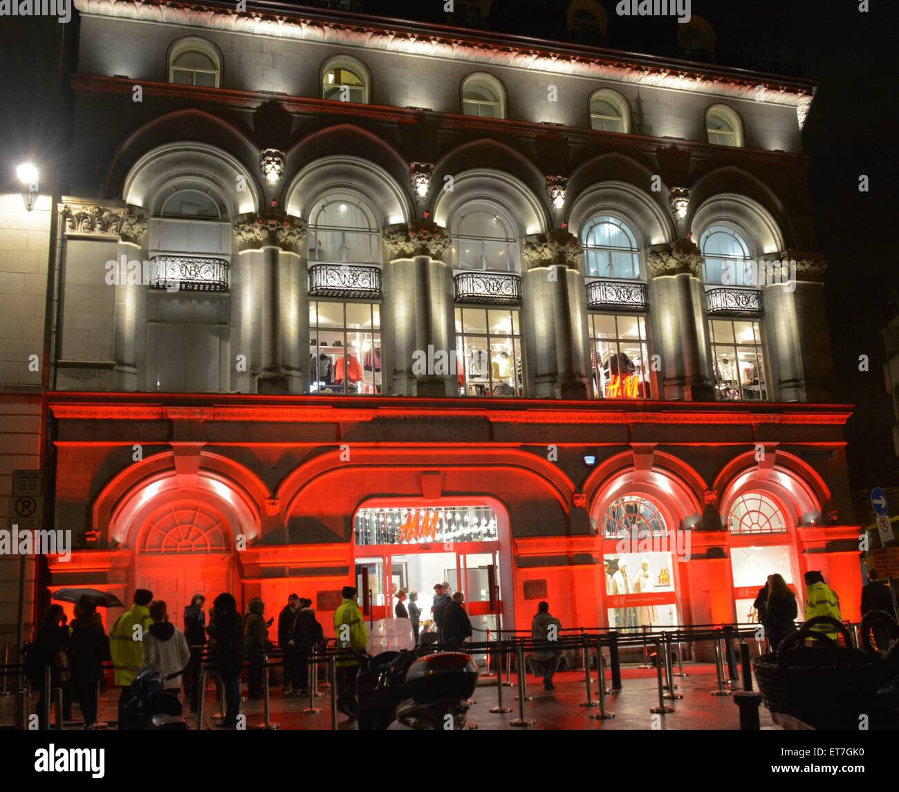 H&M opens up a flagship store on Dublin's College Green - Arrivals Where:  Dublin, Ireland When: 18 Dec 2014 Credit: WENN.com Stock Photo - Alamy