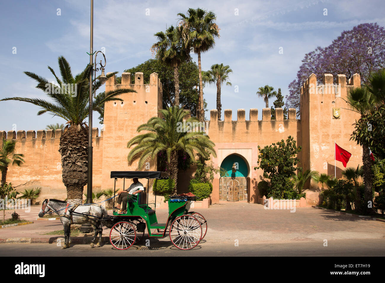 Morocco, Taroudant, City wall and gate Stock Photo