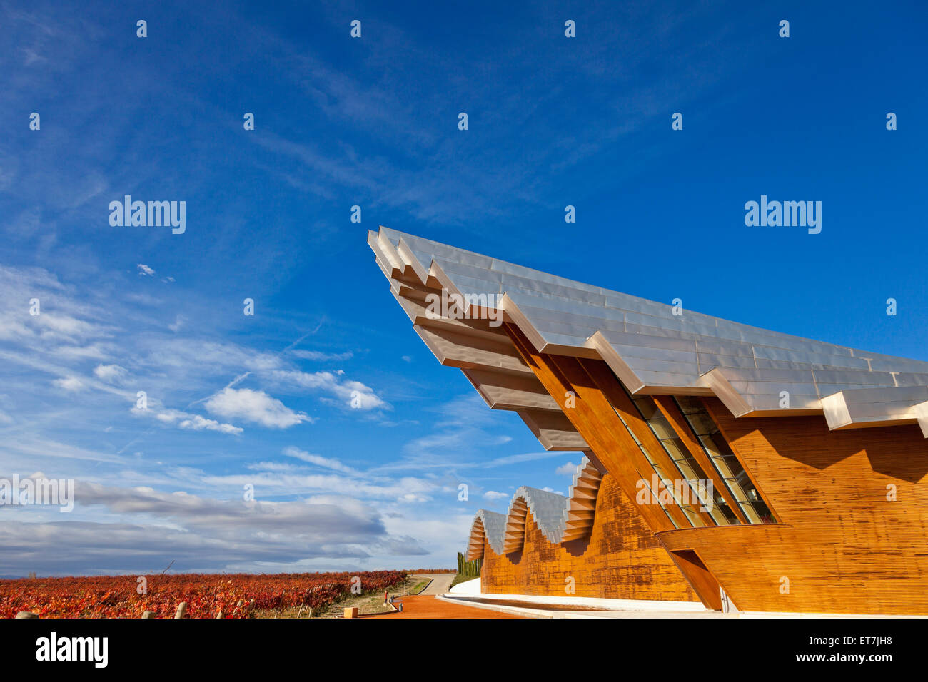 Spain, La Rioja, Guardia, Bodega Ysios by Santiago Calatrava Stock Photo