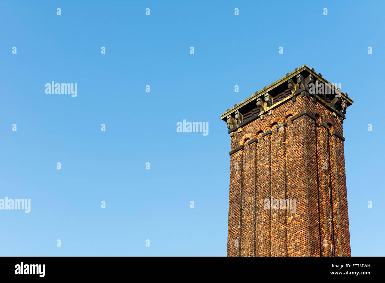 Chimney detail in Northern quarter, Manchester Stock Photo