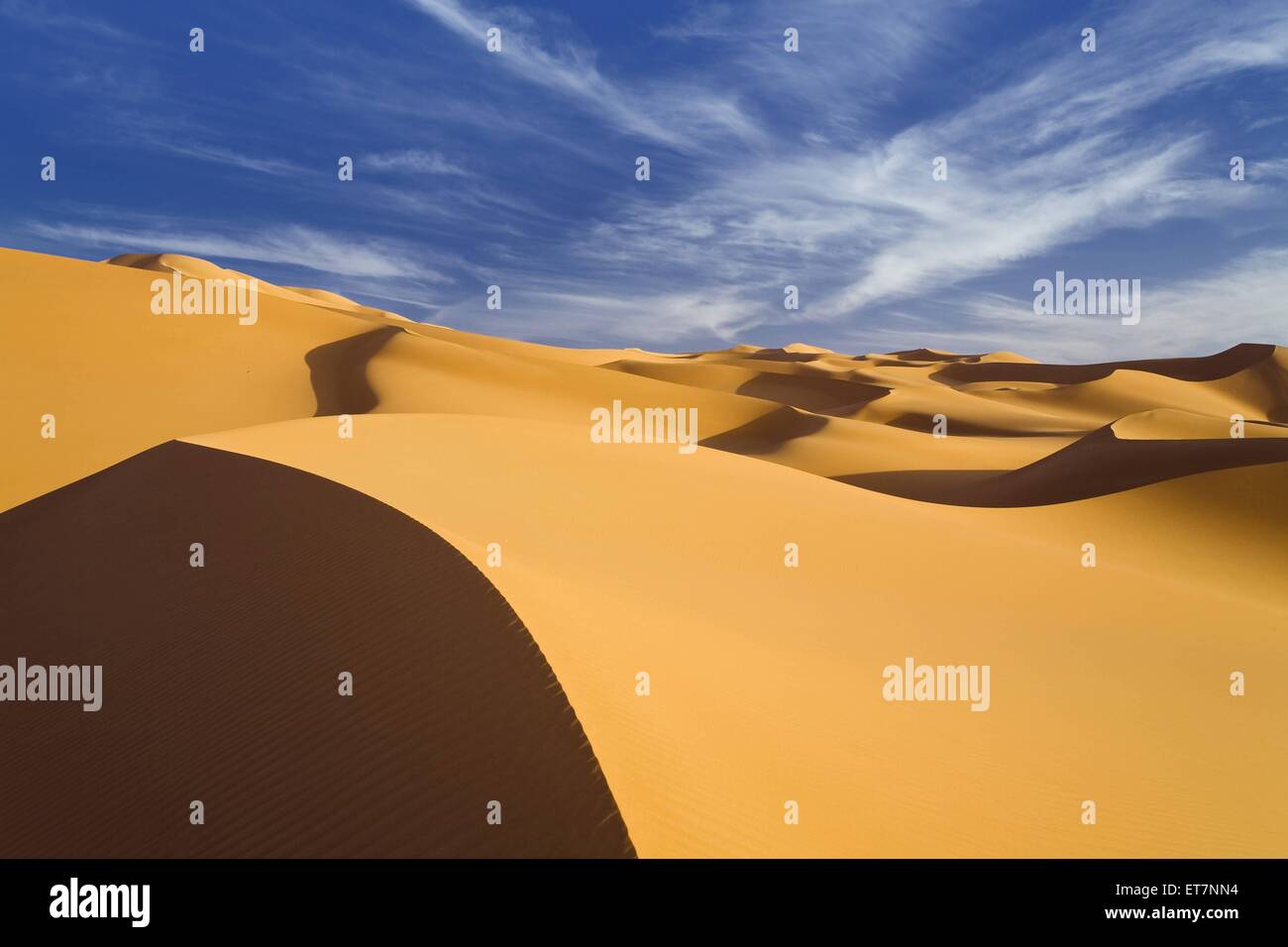 Sandduenen in der libysche Wueste, Libyen, Sahara sanddunes in the Libyan desert, Libya