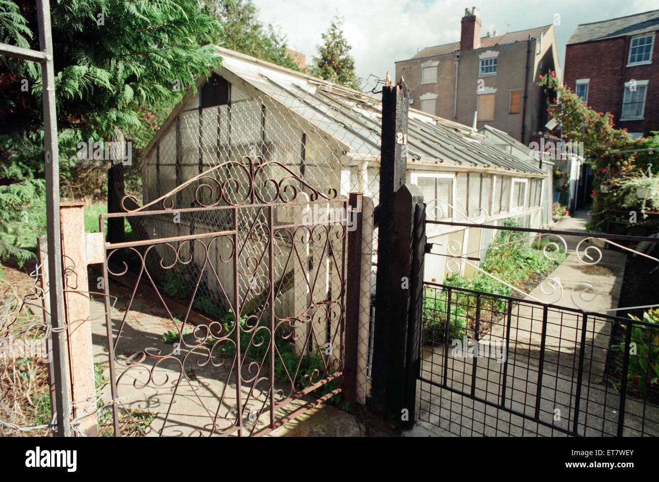 General views of houses on Cromwell Street, Gloucester. Number 25