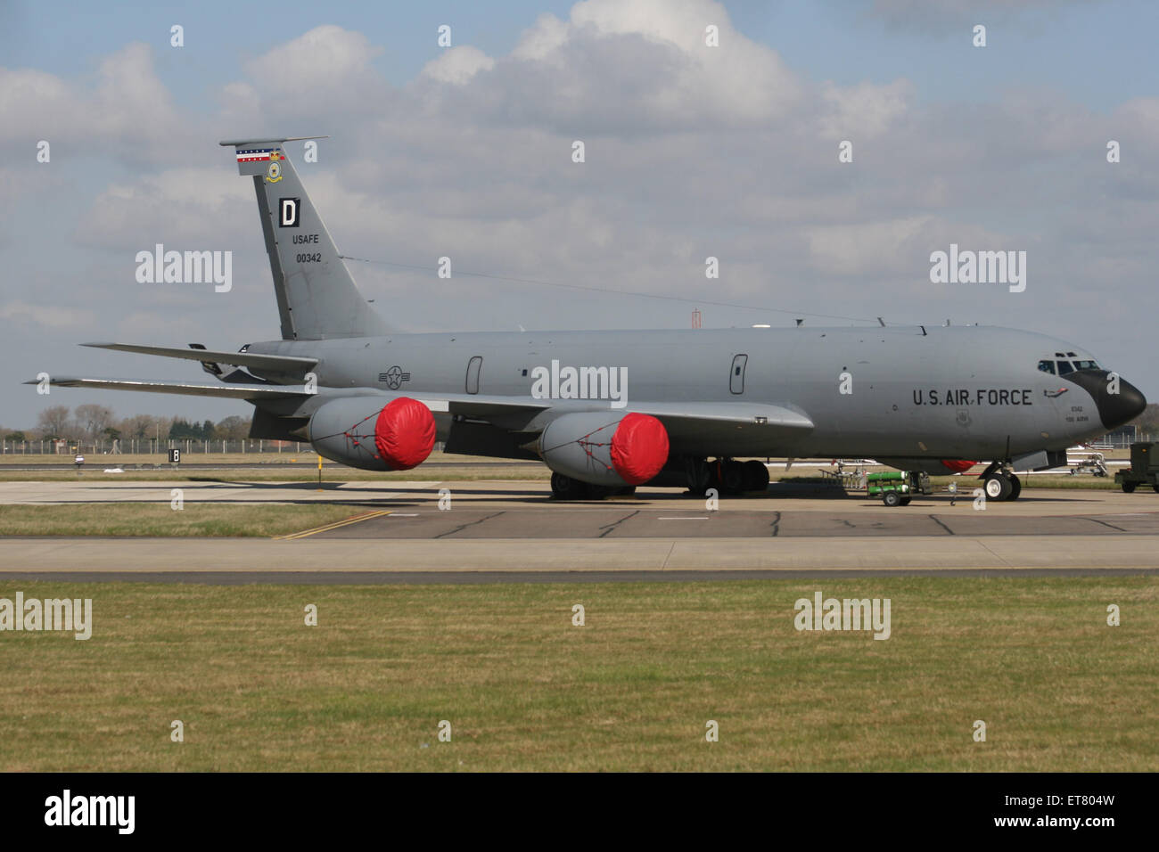 USAF KC 135 RAF MILDENHALL USAFE Stock Photo