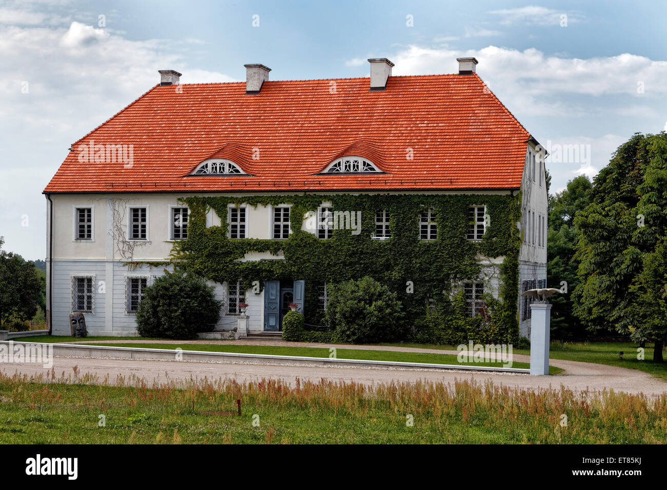 Neupetershain, Germany, farm Geisendorf Stock Photo