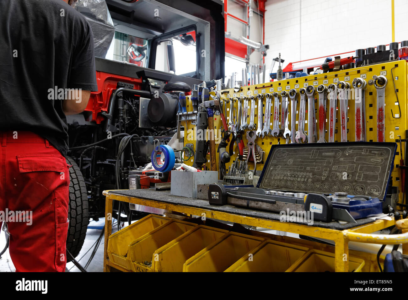 Luckenwalde, Germany, Rosenbauer Feuerwehrtechnik Luckenwalde Stock Photo