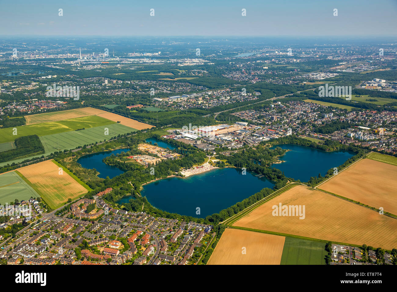 Escher lake, lake in Cologne, Rhineland, North Rhine-Westphalia, Germany Stock Photo