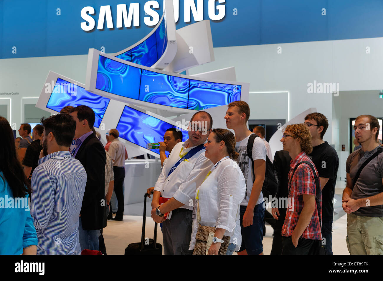 Berlin, Germany, visits the stand of Samsung at IFA 2014 Stock Photo