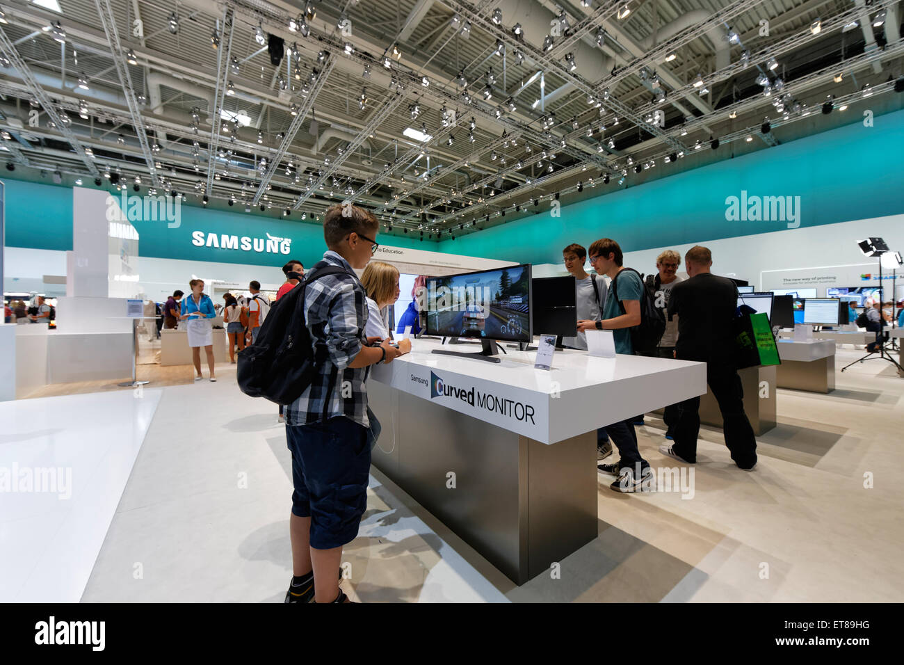 Berlin, Germany, visits the stand of Samsung at IFA 2014 Stock Photo