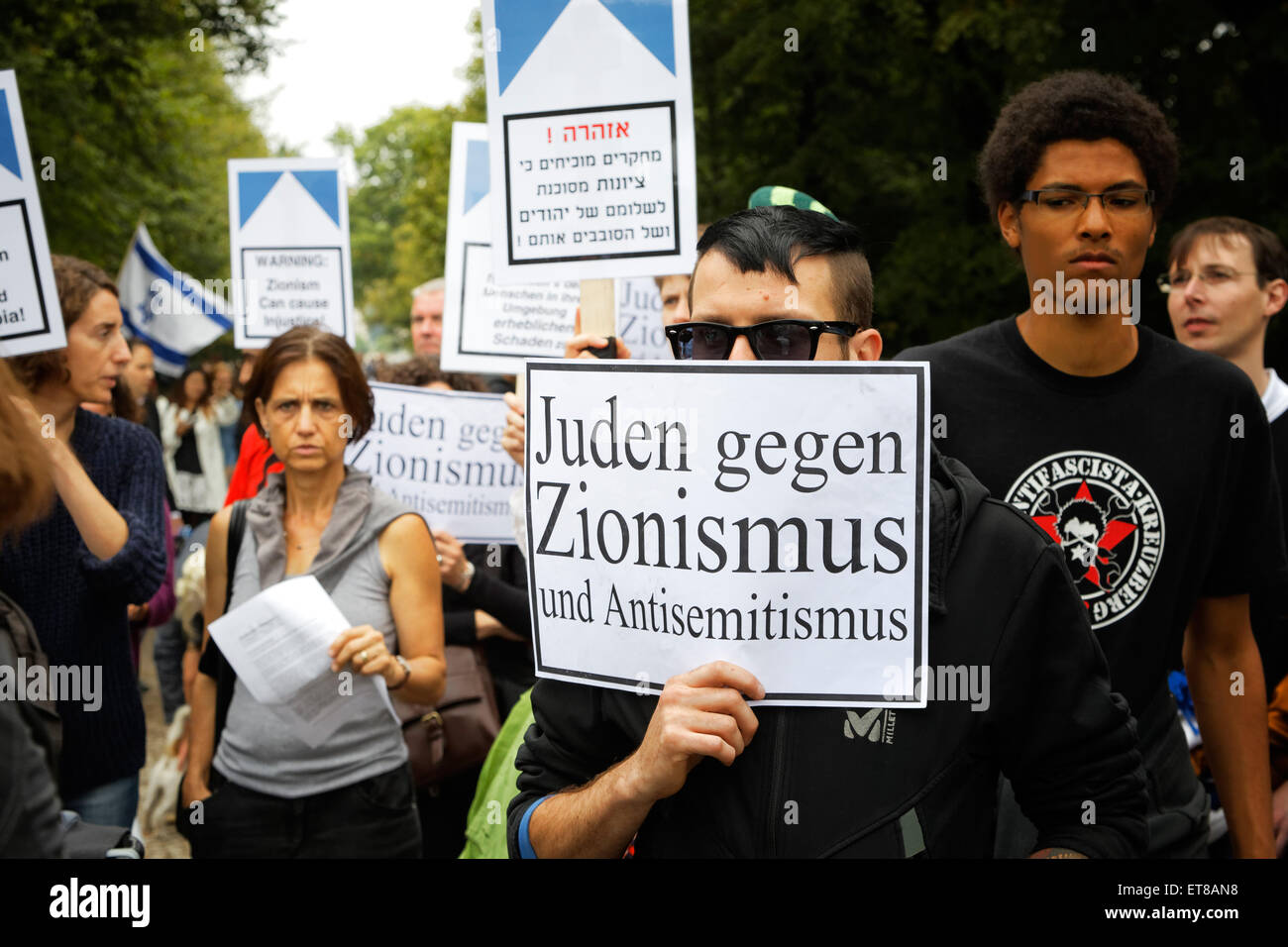 Berlin, Germany, Protest Never again Judeophobia Stock Photo