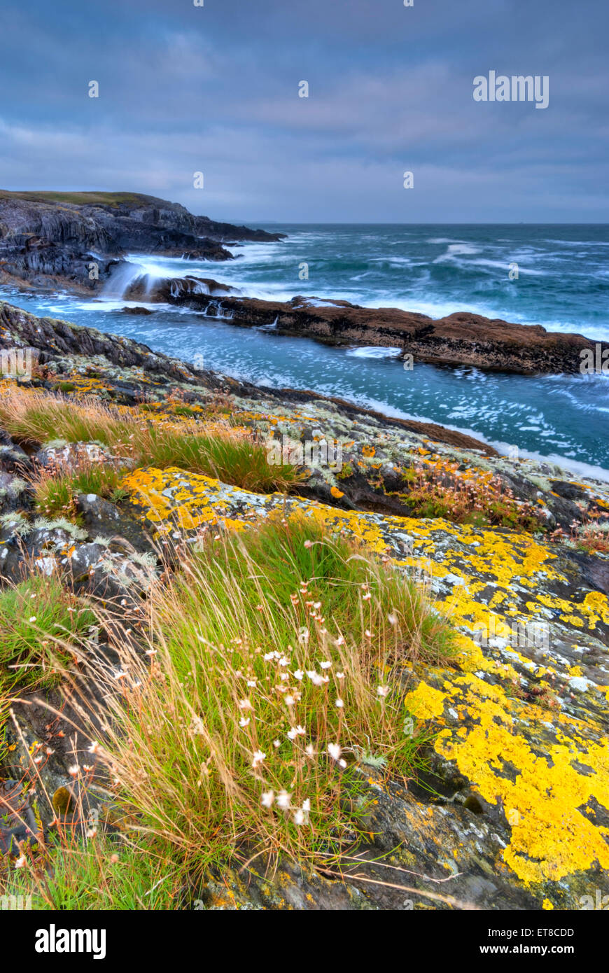High cliffs on Atlantic coast in Crookhaven, Co. Cork, Ireland Stock Photo
