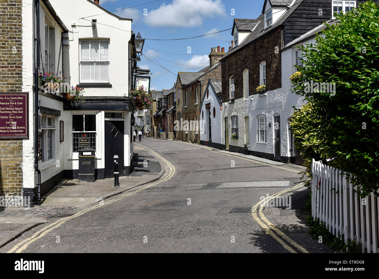 The historic fishing village of Leigh on Sea in Essex. Stock Photo