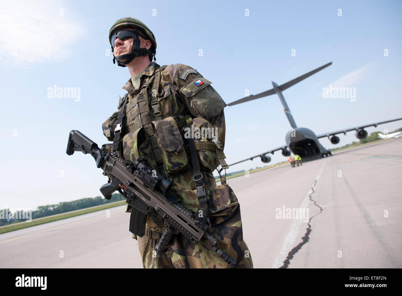 Zagan Poland. 12th June, 2015. Soldiers of 43rd Airborne Battalion at ...