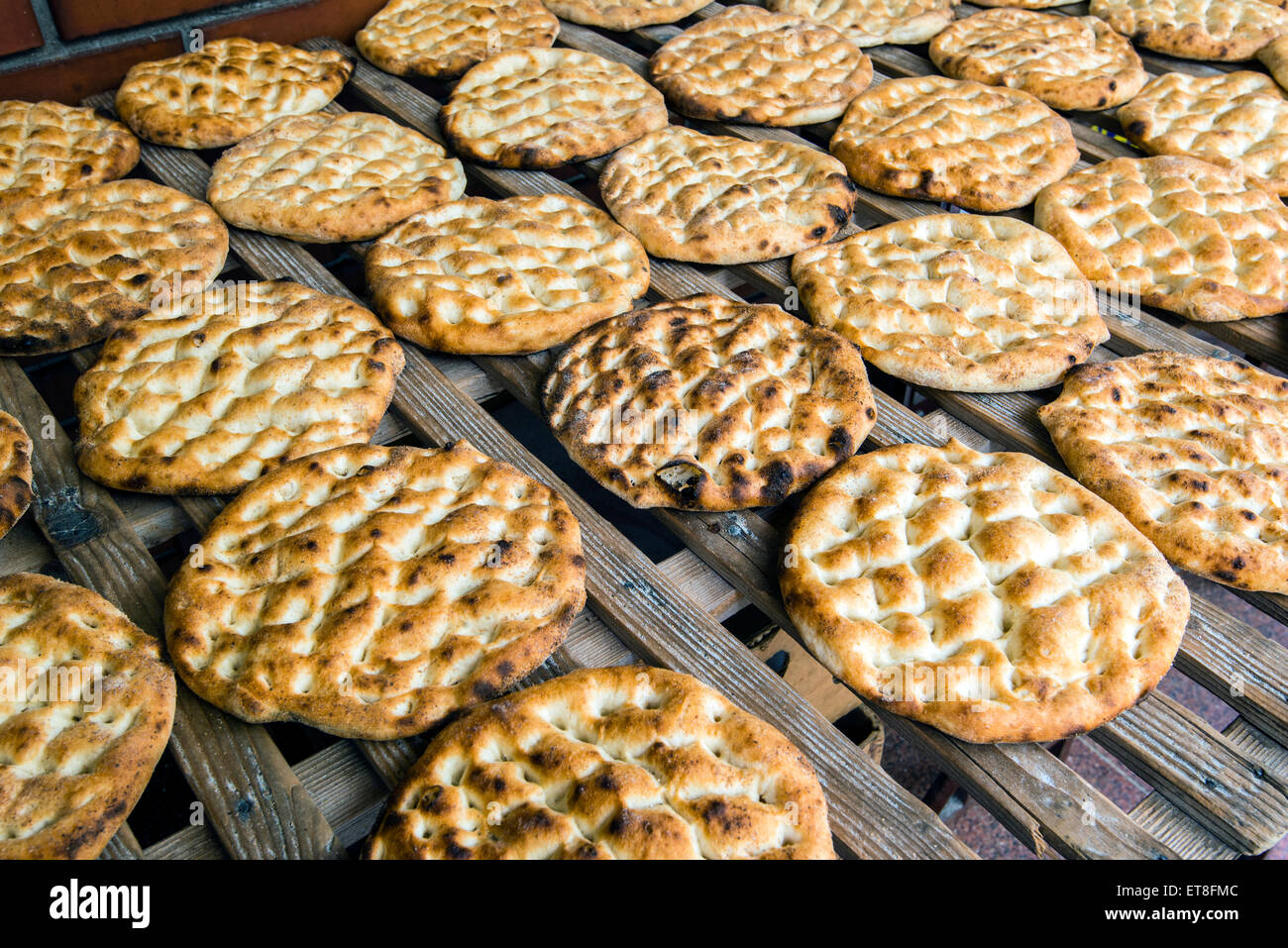 Bread on sale at Kemeraltı Market, Izmir, Turkey Stock Photo