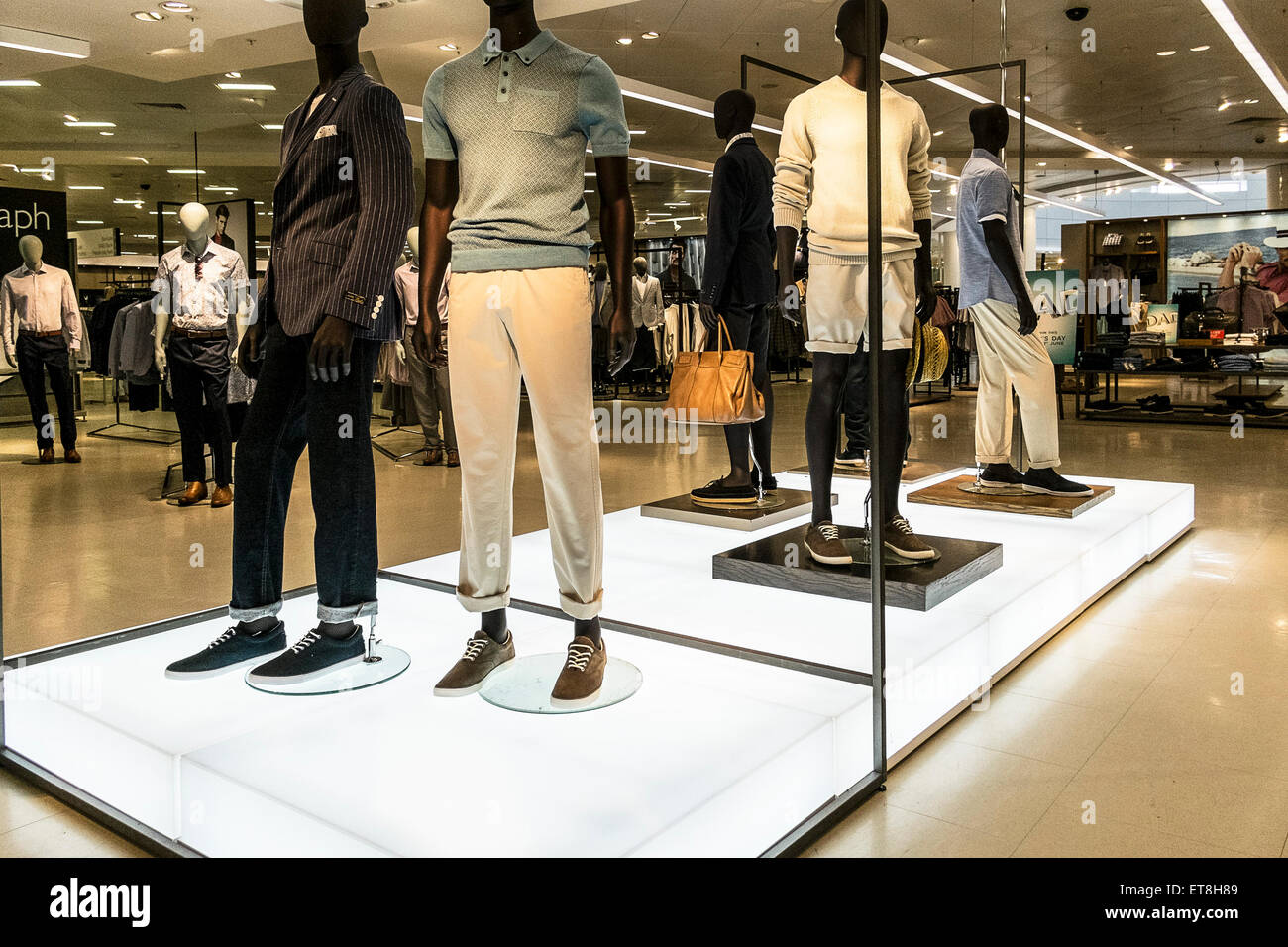 Mannequins in a store display in Bluewater Shopping Centre. Stock Photo
