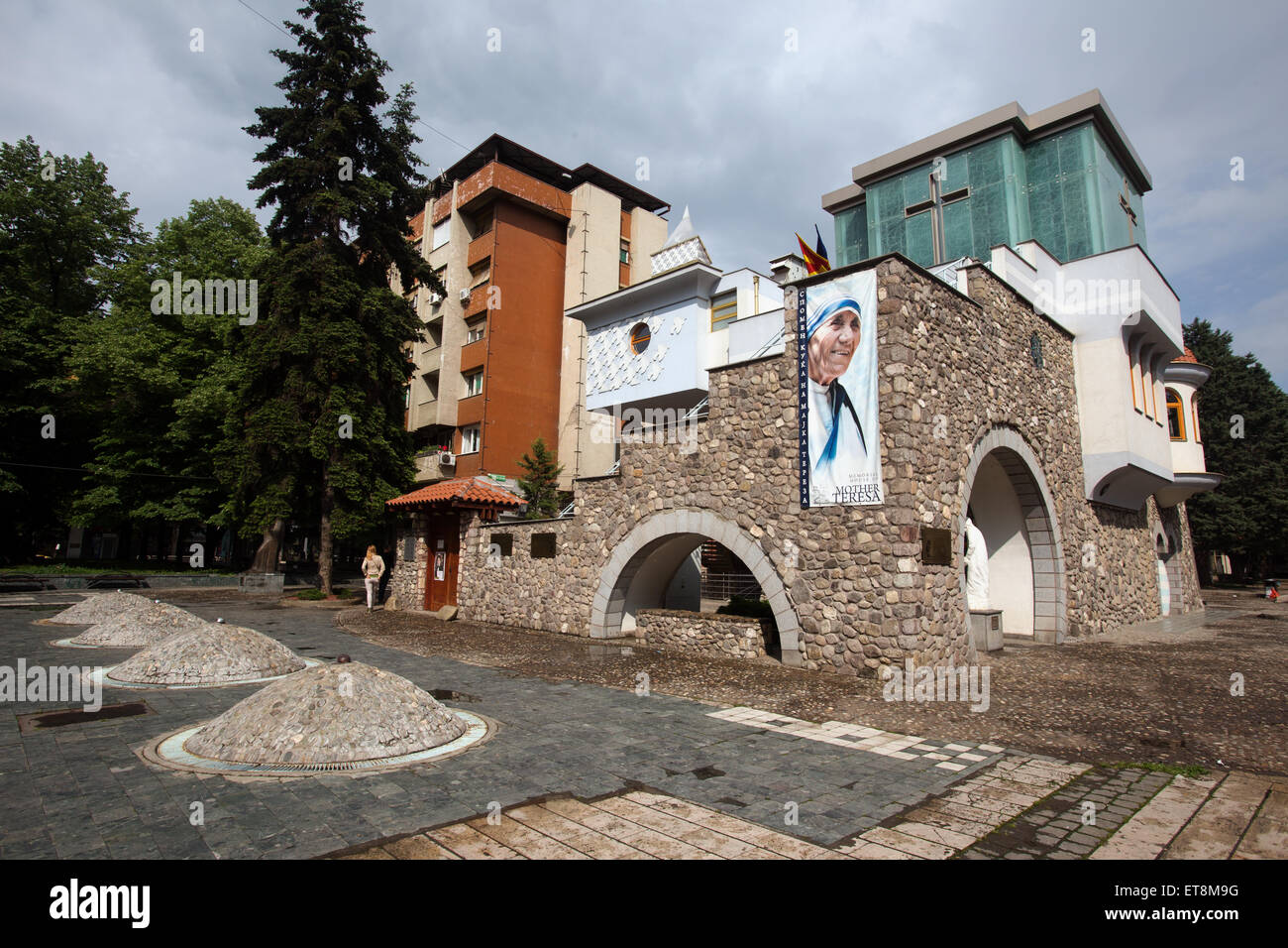 Memorial house to Mother Teresa Skopje Macedonia Stock Photo
