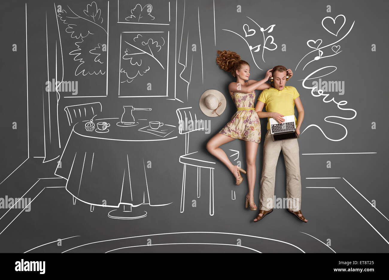 Love and internet Stock Photo - Alamy