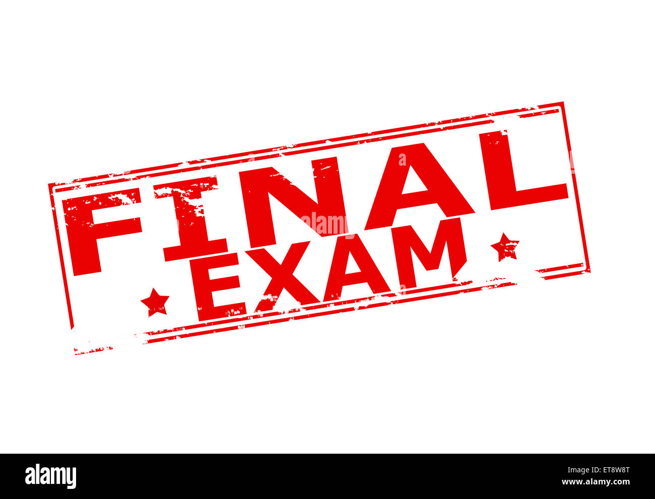 Rubber stamp with text final exam inside, vector illustration Stock Photo