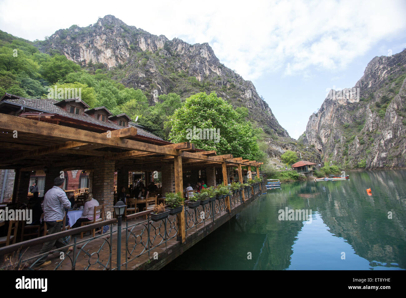 Canyon Matka Hotel Restaurant Skopje Macedonia Stock Photo - Alamy