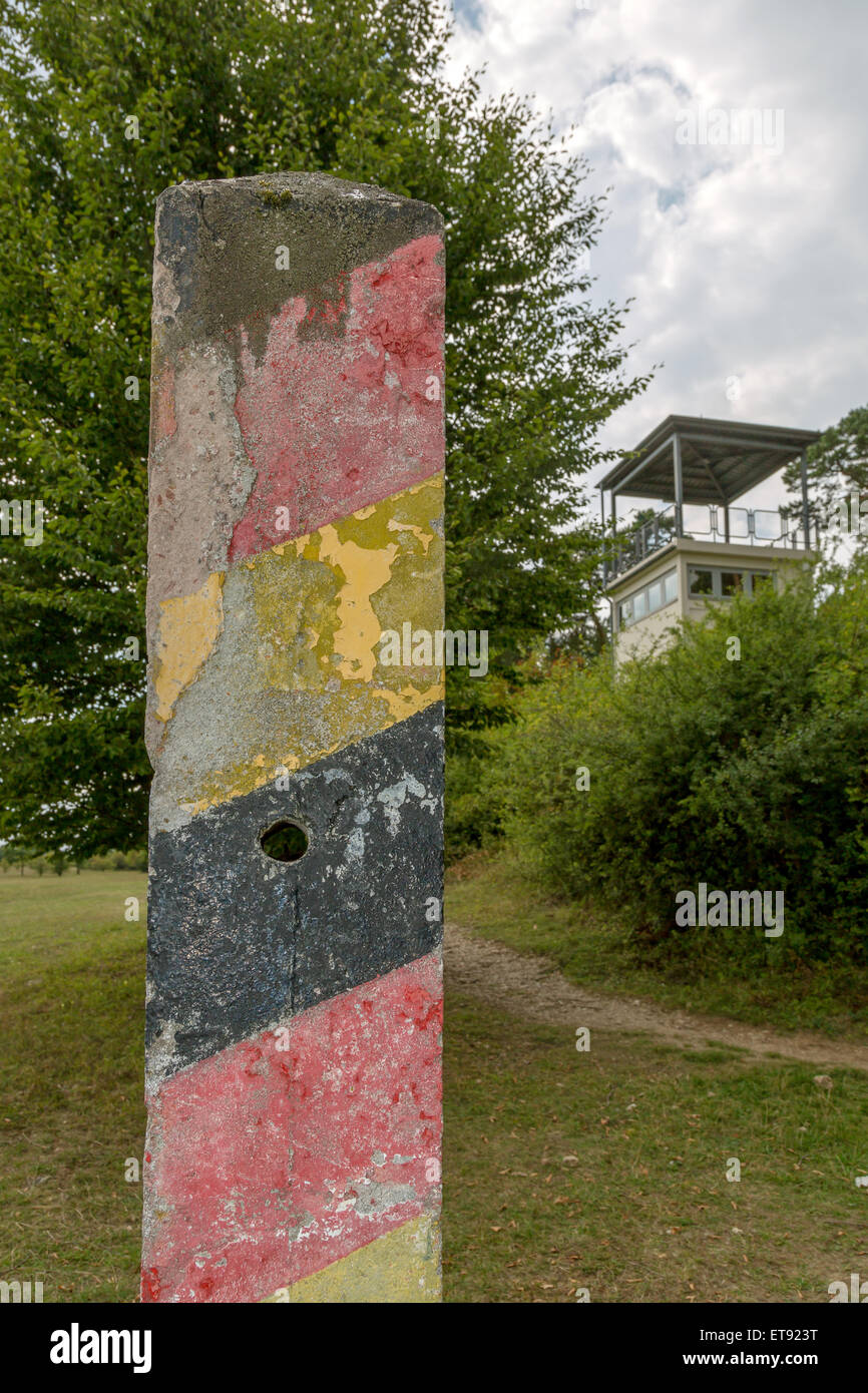 Rasdorf, Germany, frontier post on the memorial site Point Alpha Stock Photo