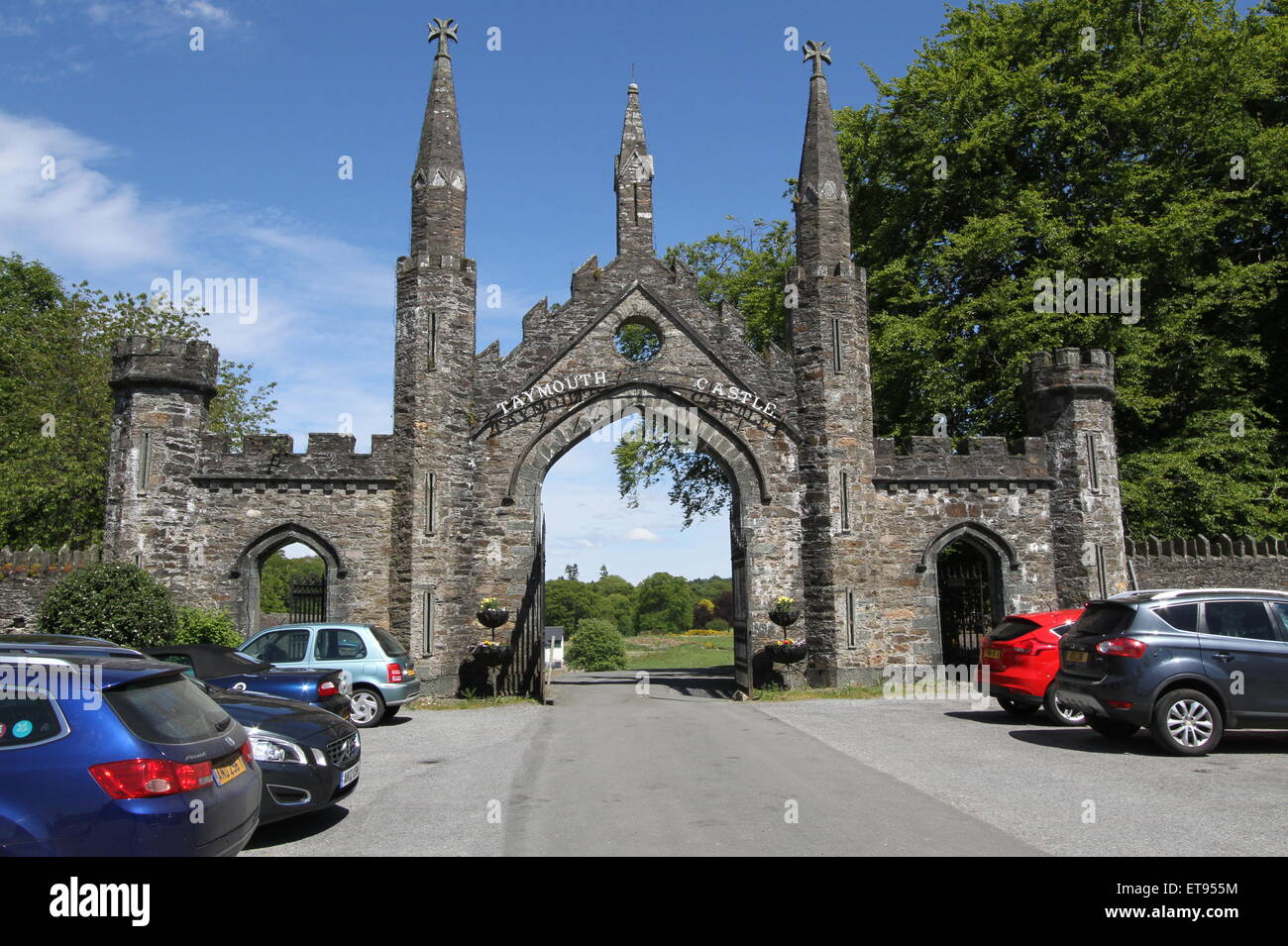 Taymouth Estate Gateway Kenmore Scotland June 2015 Stock Photo Alamy
