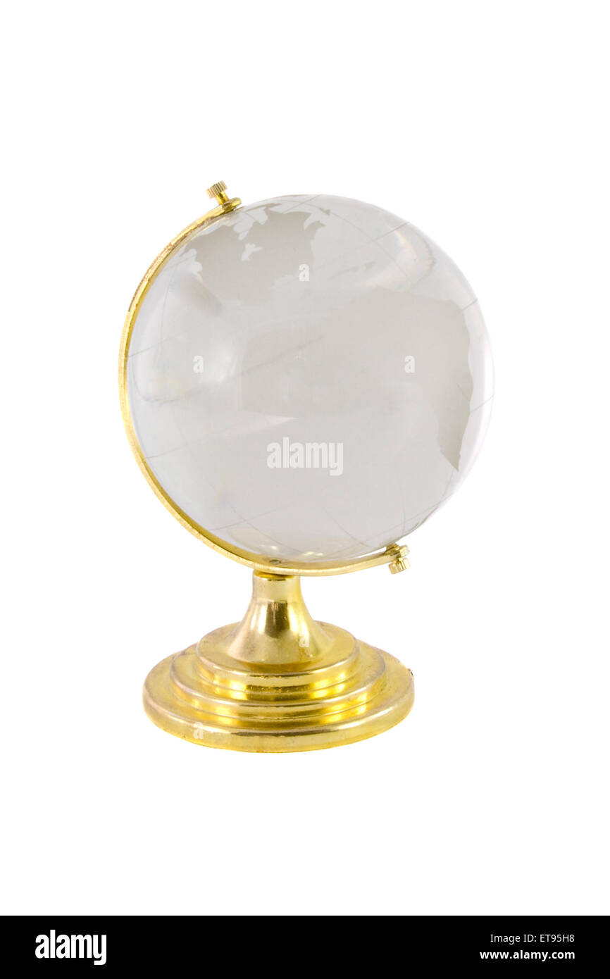 The globe isolated over white background Stock Photo