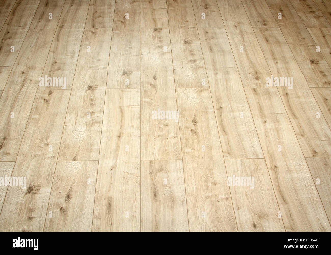 Close up detail of a beautiful wooden brown laminated floor Stock Photo