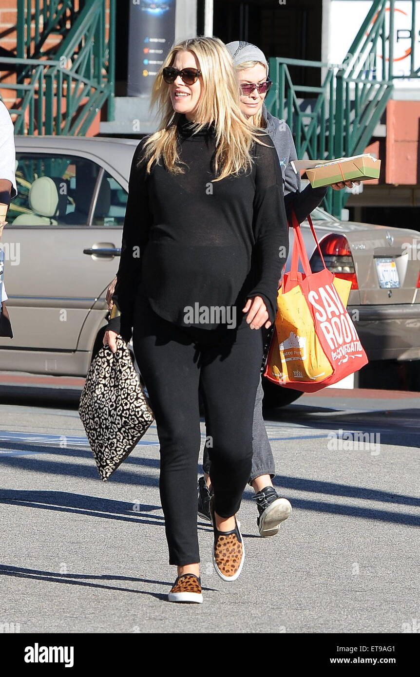 A Very Pregnant Ali Larter Goes Food Shopping In West Hollywood 