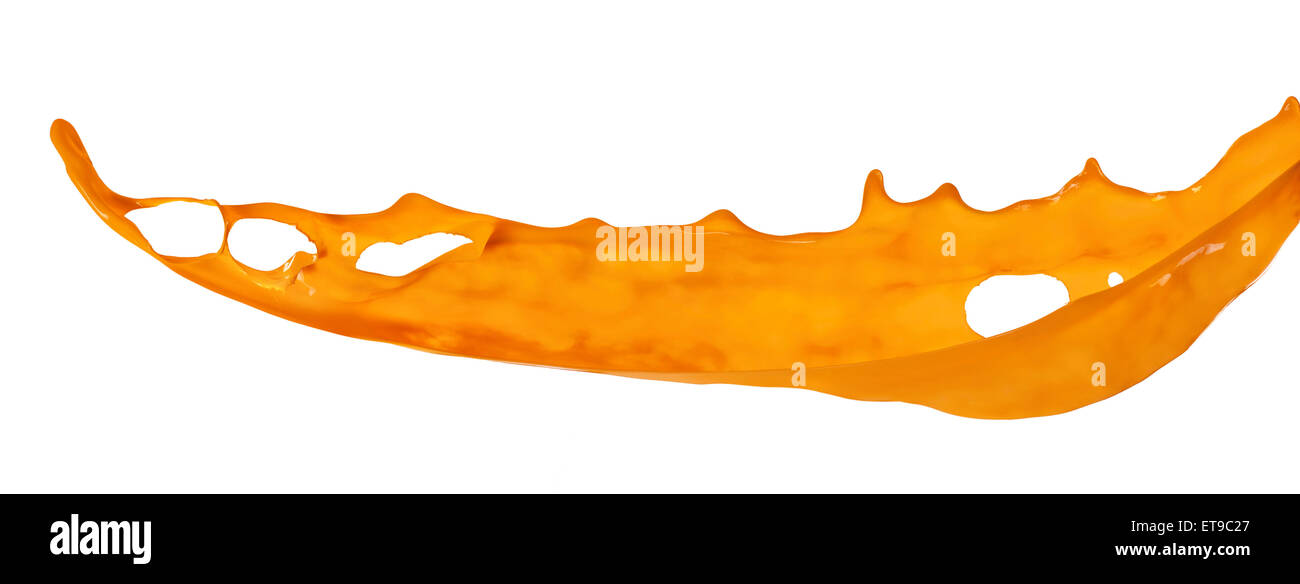 Orange paint splash hi-res stock photography and images - Alamy