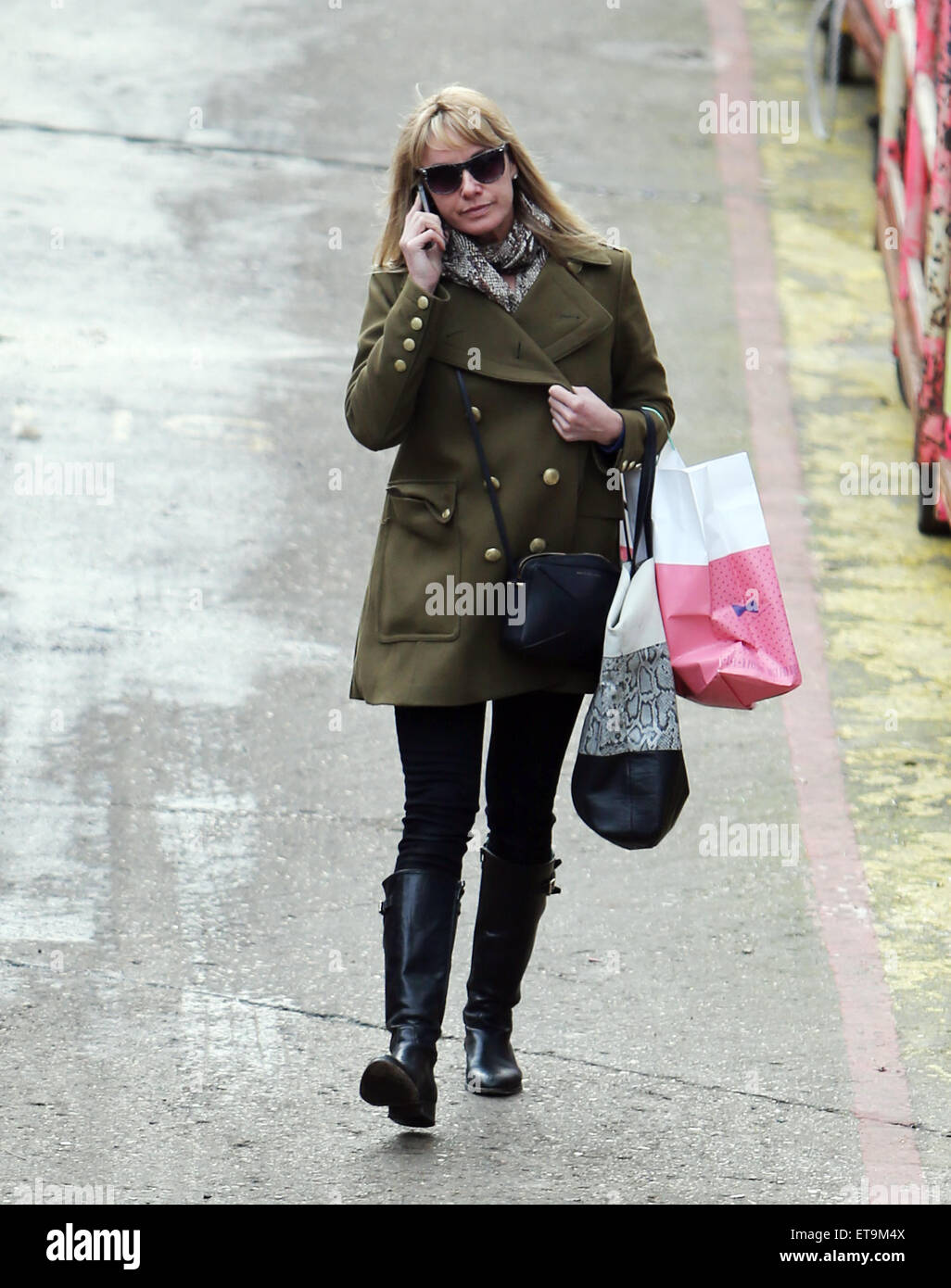 Tamzin Outhwaite outside ITV Studios Featuring: Tamzin Outhwaite Where