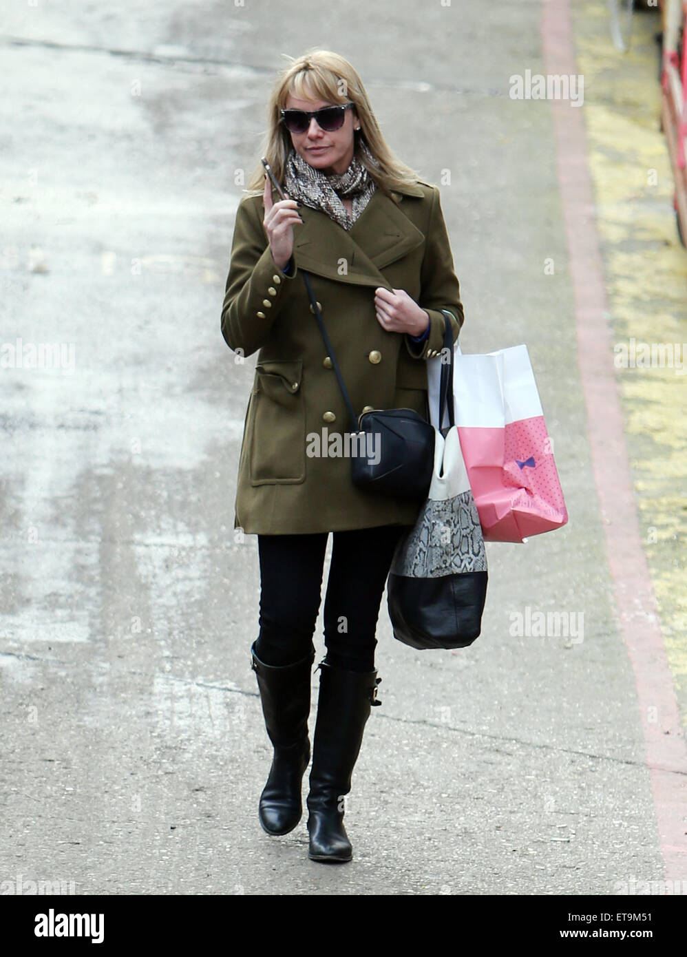 Tamzin Outhwaite outside ITV Studios Featuring: Tamzin Outhwaite Where