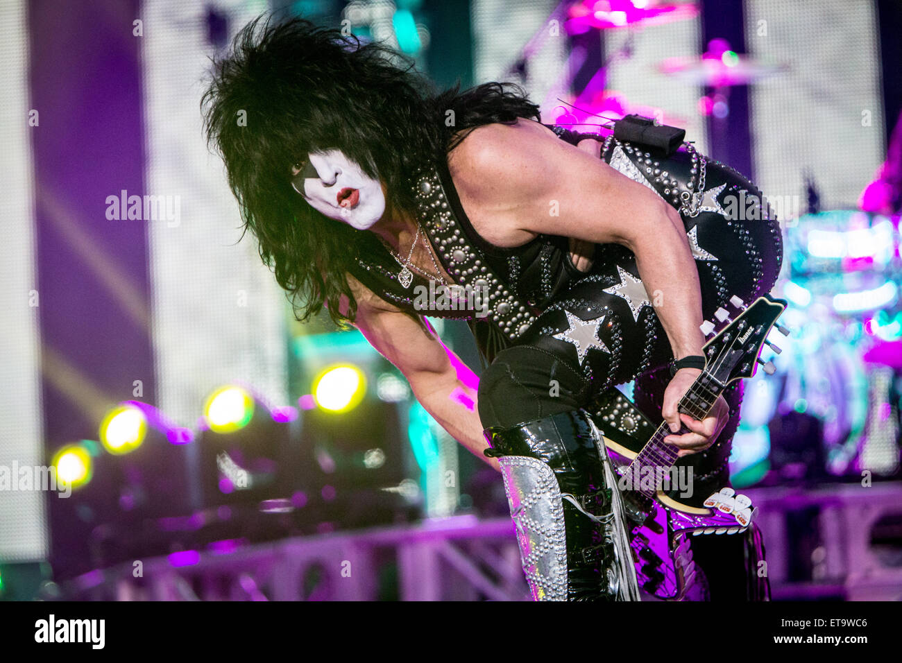 Verona Italy. 11th June 2015. The American hard rock band KISS performs  live at Arena di Verona during the "40th Anniversary Tour" Credit: Rodolfo  Sassano/Alamy Live News Stock Photo - Alamy