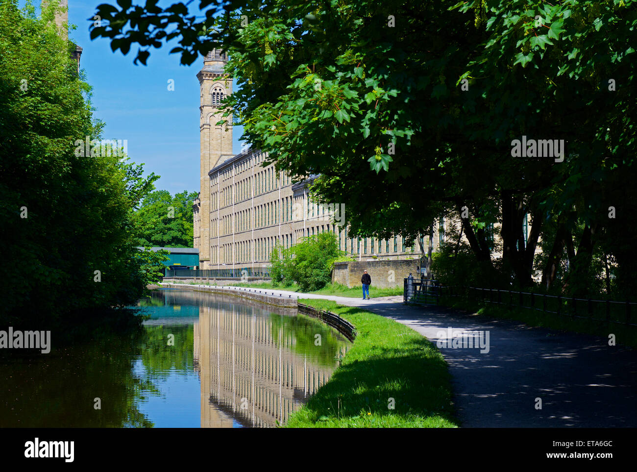 Salt's Mill and the LeedsLiverpool Canal, Saltaire, West Yorkshire