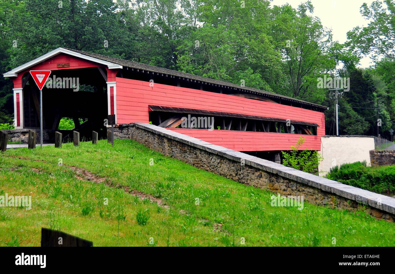 Chadds Ford, Pennsylvania The 19th century Smith Covered Bridge over