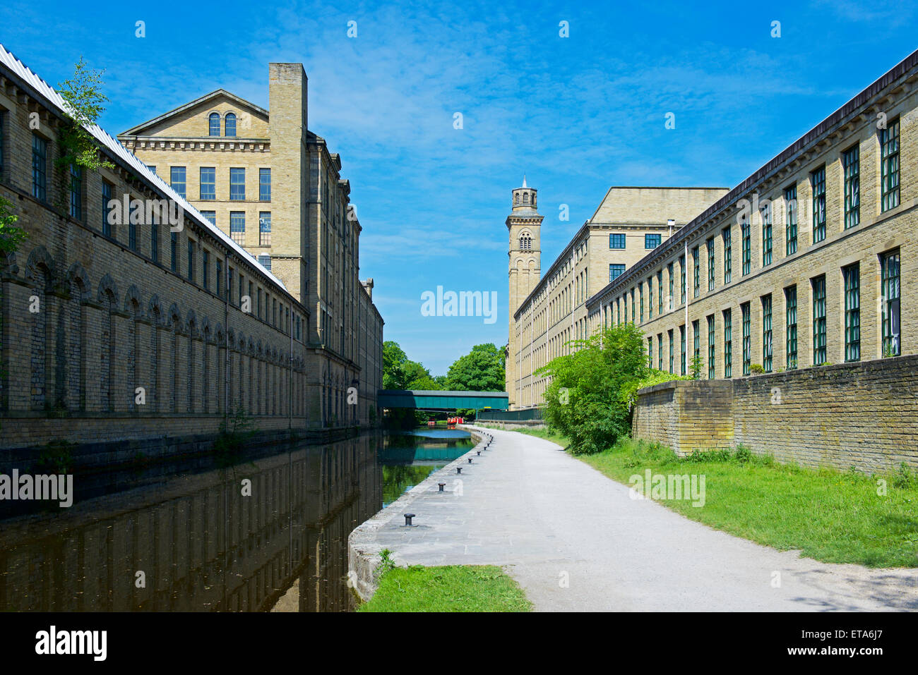 Salt's Mill and the LeedsLiverpool Canal, Saltaire, West Yorkshire