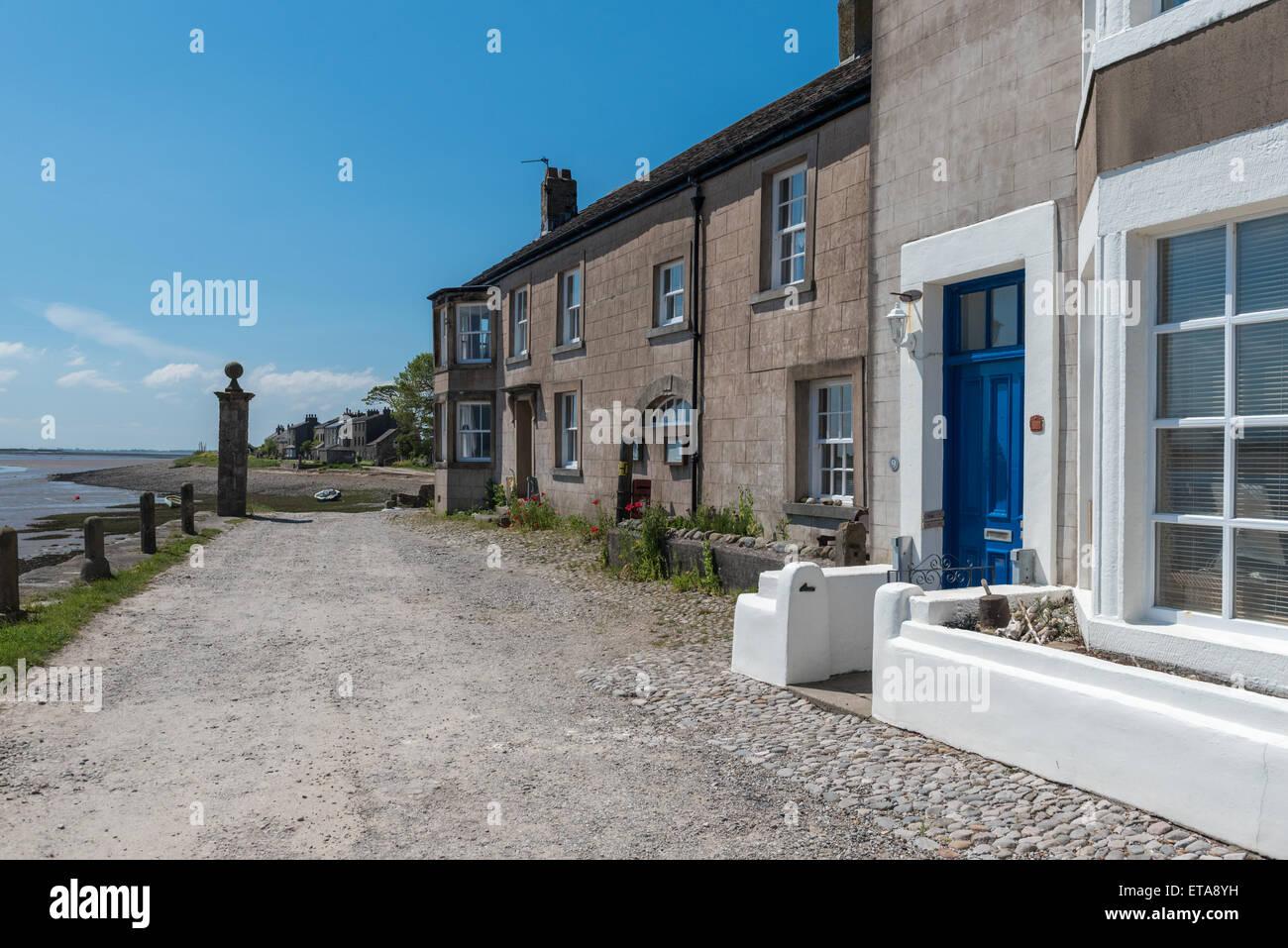 First Terrace Sunderland Point near Lancaster Stock Photo Alamy