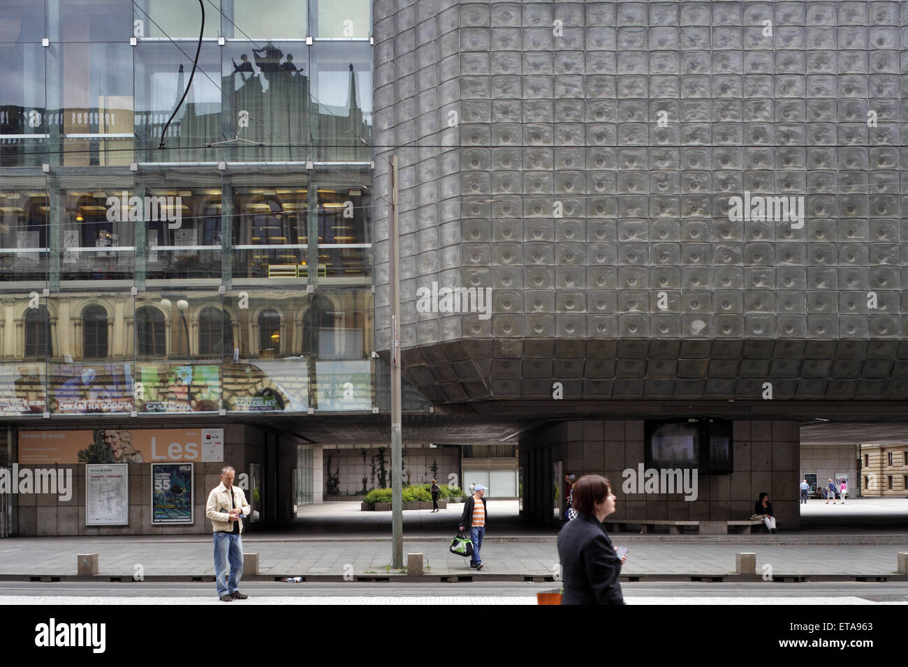 Prague, Czech Republic, The New Stage, Nova scena, in Prague Stock Photo