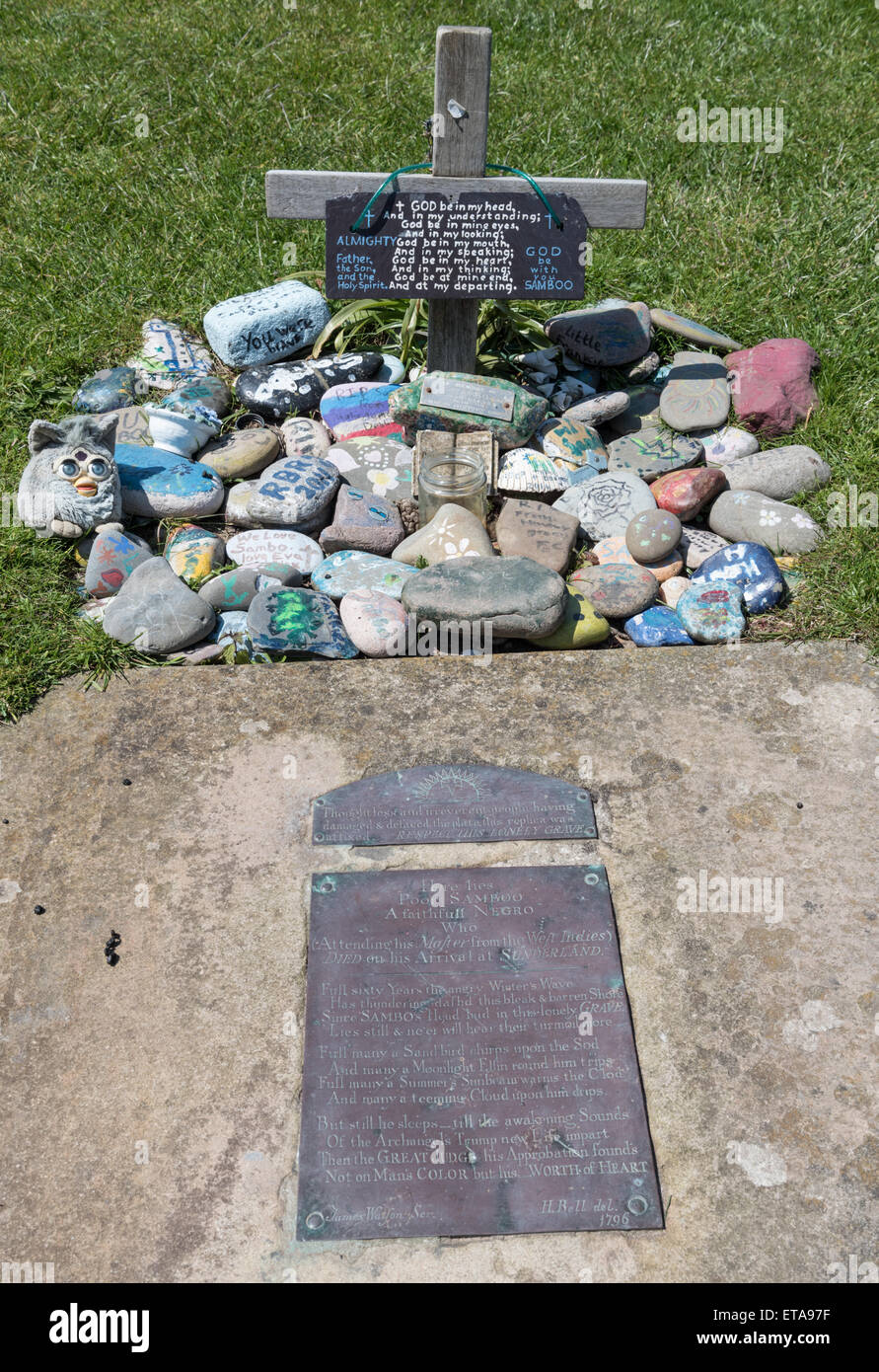 Sambo's Grave at Sunderland Point near Lancaster Stock Photo
