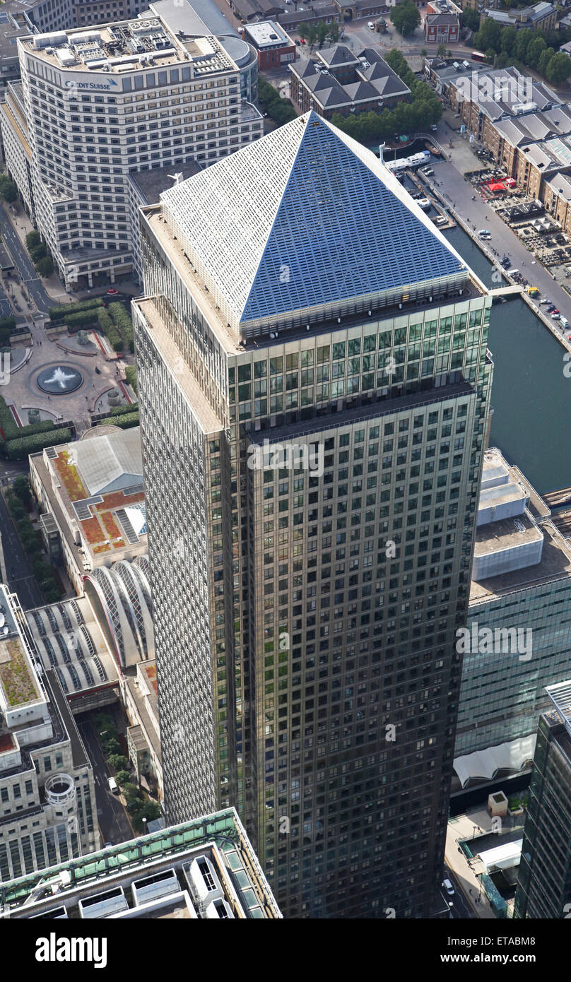 One Canada Square, Canary Wharf, London E14 Stock Photo