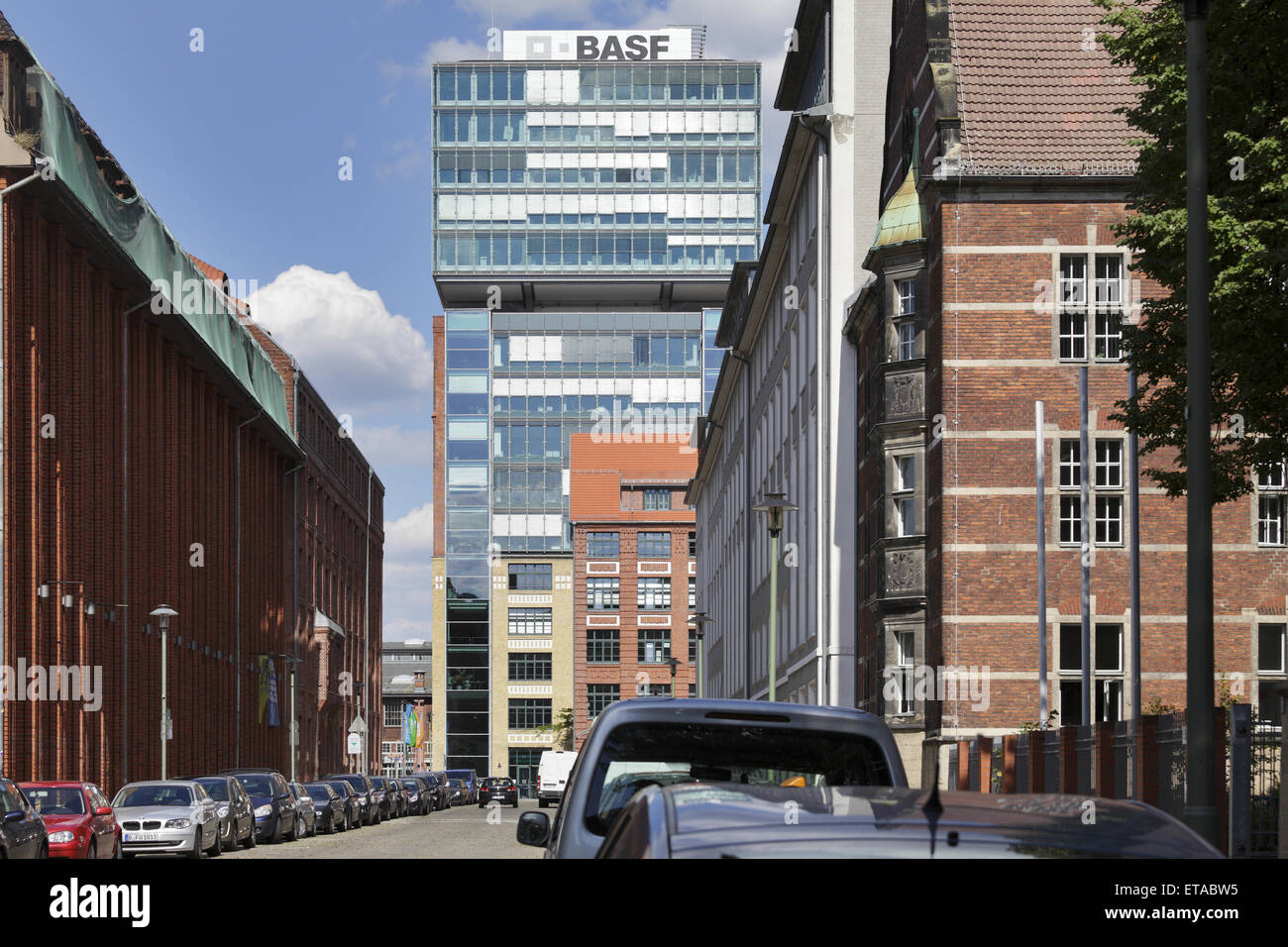 Berlin, Germany, the former Narva Tower, today BASF Stock Photo