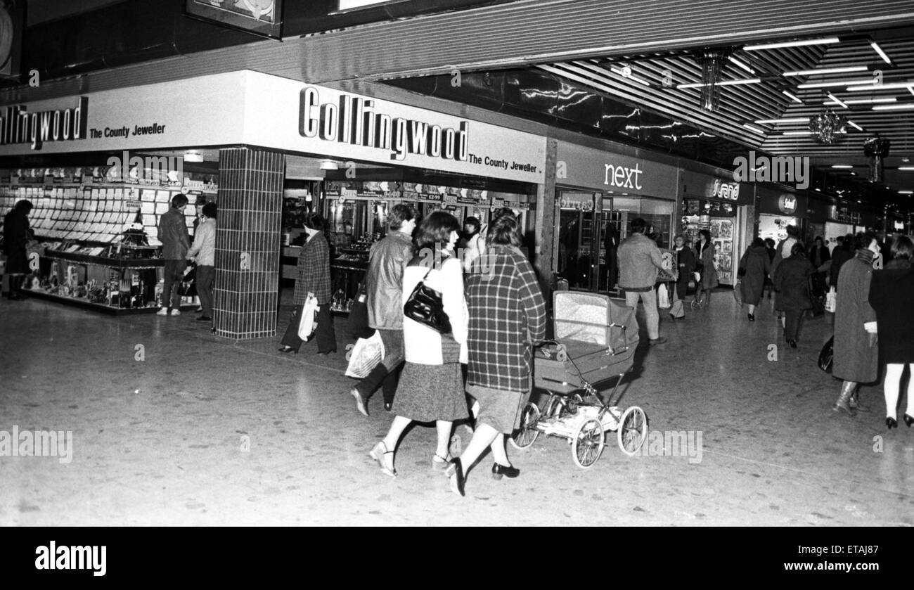 Hill Street Shopping Centre, Middlesbrough, 19th November 1982. Stock Photo